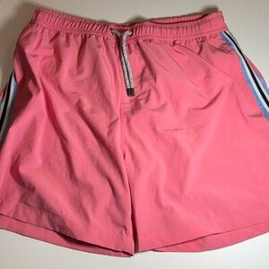 Men’s pink vintage summer swim trunks XL